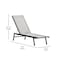 Flash Furniture Black/Gray Adjustable Chaise Lounge JJ-LC326-BLK-GRY-GG - alternate 9